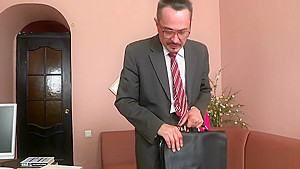Old tutor gets cock loving action