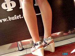 Only the best upskirts scenes filmed by crazy