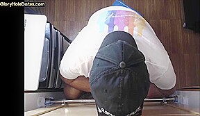 Oral gloryhole DILF sucks rod in private homemade video