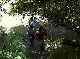 Outdoor Double Penetration Swinger Wife