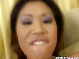POV hottie creamed after sucking dick