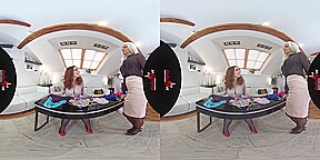 Panty model audition starring Antonia Sainz and Blanche Bradburry