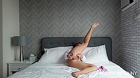 Passionbunny - Great Double Penetration With Huge Dildo By Horny House Girl Music