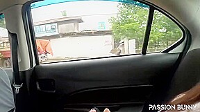 Passionbunny - Hidden Masturbation In Uber Taxi When Im Go To Home