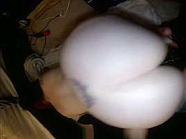Pawg fucks huge dildo