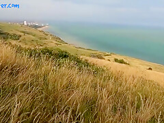 Perfect Twink Boy Receives My Monster Dick & Cumshot On Cliff Top; Rough Bareback