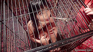 Petite Asian Slave Anal Strap On Banged
