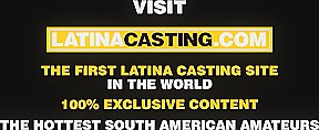 Petite Latina Brunette Takes Fat Cock down her Throat