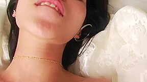 Petite Thai slut fucking my cock