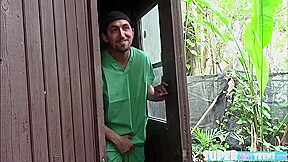 Petite and brunette Penny Nichols gets her pussy fucked in halloween