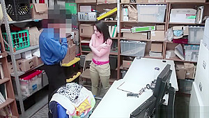 Petite shoplifter suspect gets rough fucked
