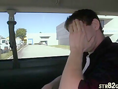 Picked Up Str8 Stud Fucks Gays Ass In Pickup Bus Till Cum