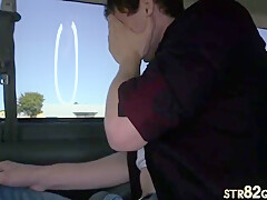 Picked Up Str8 Stud Fucks Gays Ass In Pickup Bus Till Cum