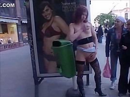 Piss Slut in Public 12 Ferenciek tere - Corvin Aruhaz Parkolo