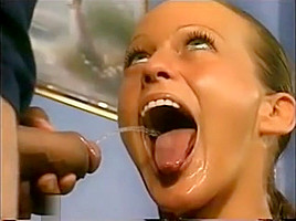 Piss german smiling lady