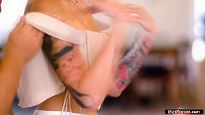 Pissed Off Brunette Dominating Her Guy - Big T And Charlotte Sins