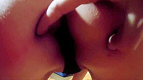 Pissing down her throat
