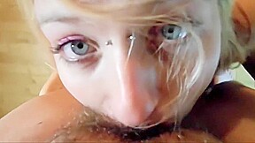 Pissing down her throat
