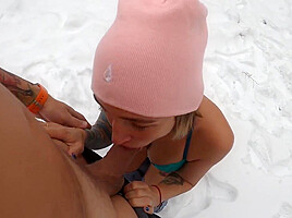 Polish Chick Goes Crazy On My Dick After Blowjob On The Snow With Crazy Dick And Owiaks