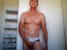 Posing Stripping Playing With A Flesh-light And Shooting A Big Load