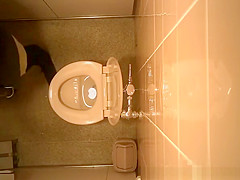 Public toilet ceiling catches women pissing