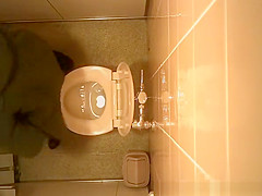 Public toilet ceiling catches women pissing