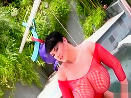 Rachel Aldana Red Mesh