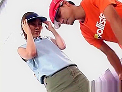 Redhead japanese tennis player giving fellatio