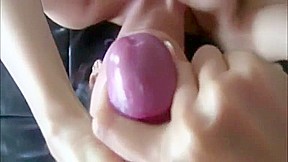 Releasing his cum on her beautiful face