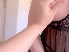 Riding Cock Wearing Sexy Lingerie