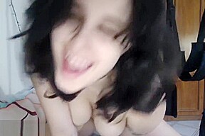 Riding Huge Bad Dragon Dildo and Fisting Myself