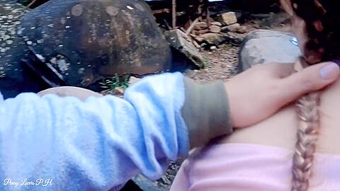 Risky Sex On Falls Random Stranger Hard Fucks My Pussy On Public
