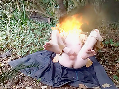 Risky public masturbation