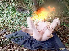 Risky public masturbation