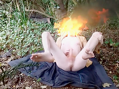 Risky public masturbation