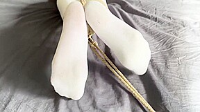Roxy Tied Up And Muzzled In Knee High Socks 8 Min