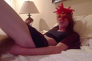 Royal Fox teen 18+ Femboy Twink Plays With Himself And Takes Big Foxy Tail (and Forgets To Edit)
