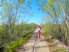 Russian Porn Babe Bubble Butt Banged In Nature