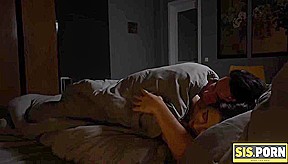 SIS PORN  Girl felt bfs boner and decided to get it on instead of erotic dreams