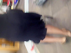 See thru black Milf ass