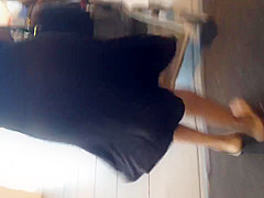 See thru black Milf ass