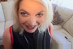 Semen Swallowing Slut Wife On Her Knees