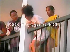 Sex on hotel balcony