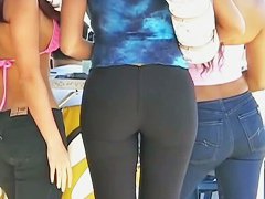 Sexist ass shots of hot girls caught on candid street cam