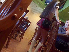 Sexy Asian waitress
