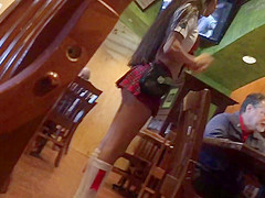 Sexy Asian waitress