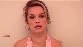 Sexy Blonde Sucks And Fucks In A Public Bathroom
