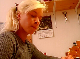 Sexy Blonde teen 18+ From Germany Pleasing Her Horny Stepdad