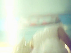 Sexy Girl In White Dress Upskirt