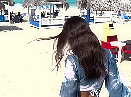 Sexy Monika Fox Walks Along Beach Of Varadero – Monikafox